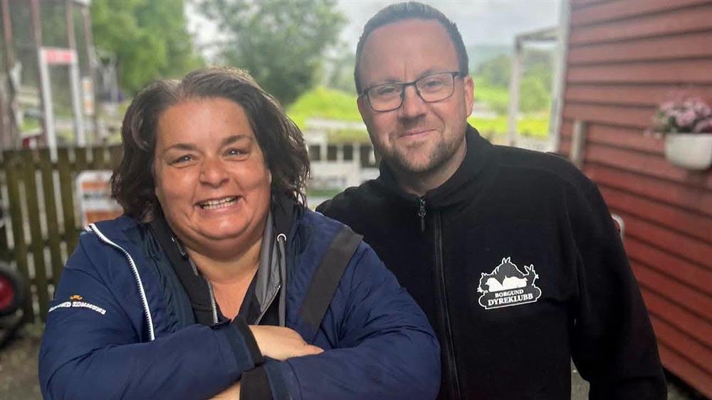En dame og en mann - Klikk for stort bilete