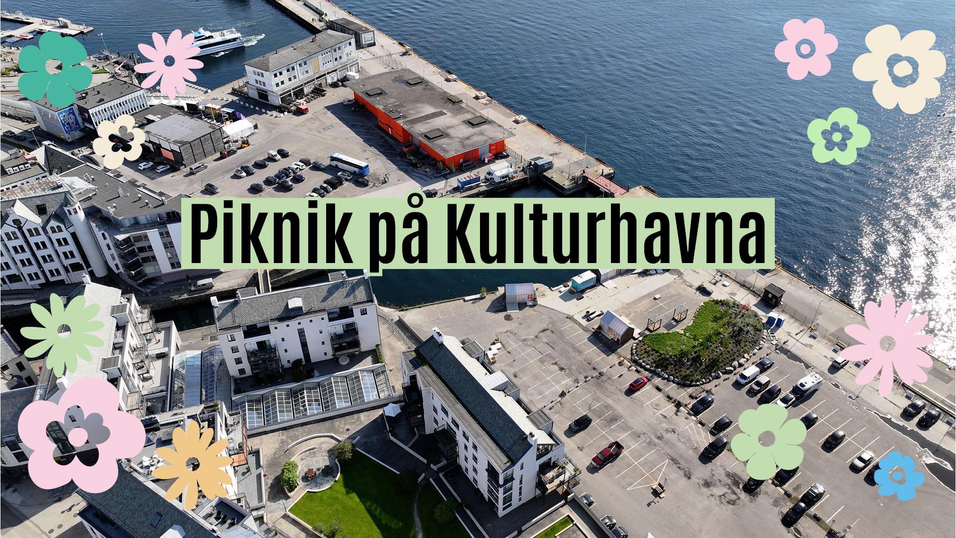 Bilde over sørsida med blomster på